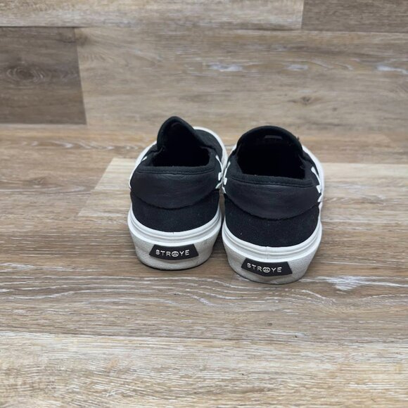 Stroye Boo Johnson Vista Black Canvas Slip On Skate Shoes Men's Size 7.5 - Picture 3 of 6